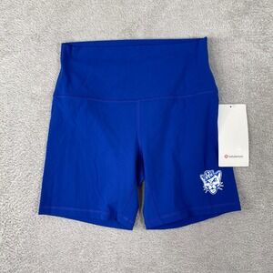 Lululemon Align BYU Cougars Shorts Womens 8 Blue High Rise 6" Nulu Athletic Yoga